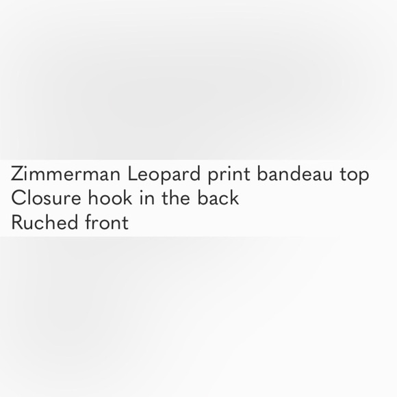 Zimmerman bikini swim top size US 6-8 - Picture 9 of 9